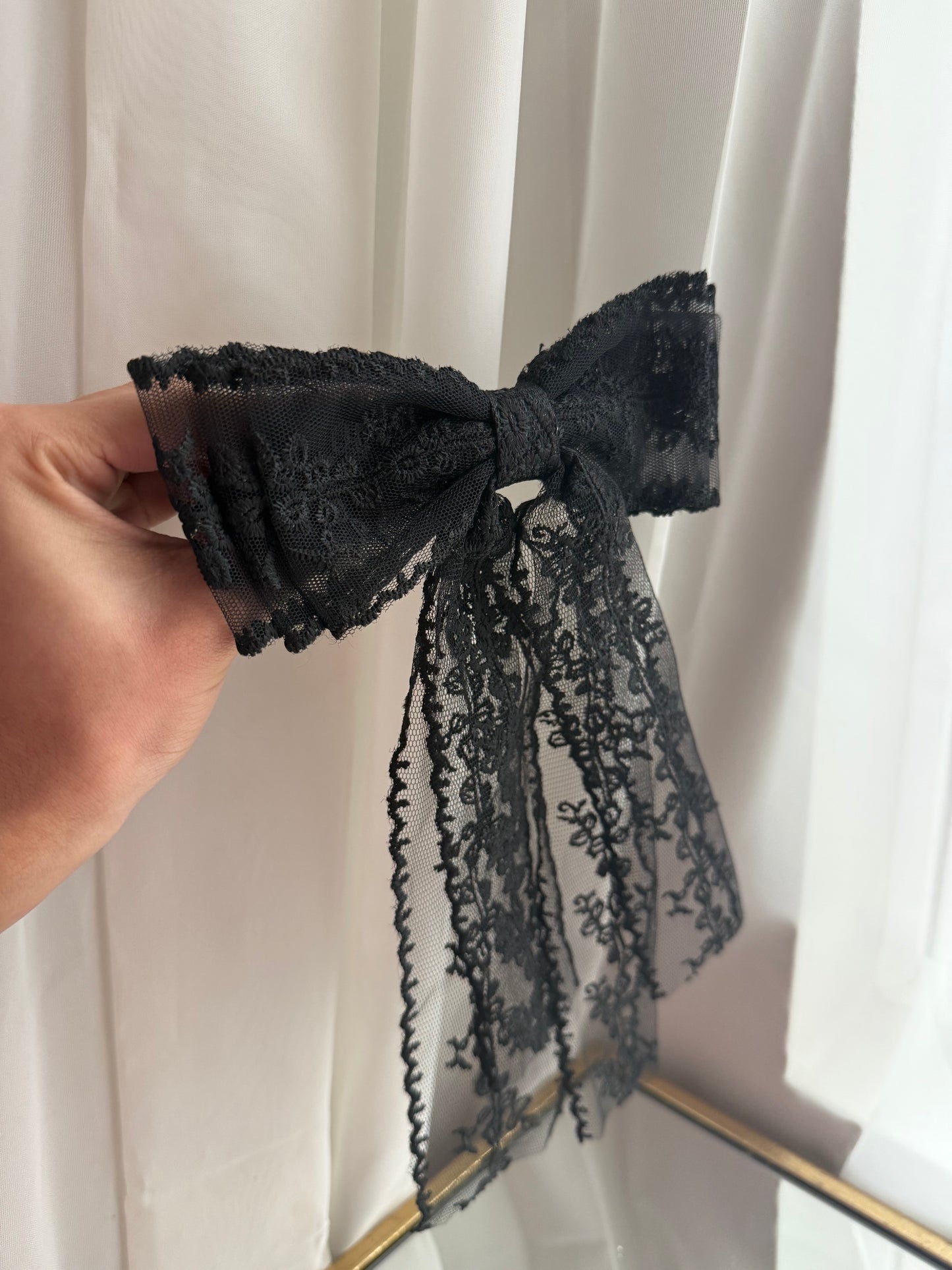 Black Lace Bow