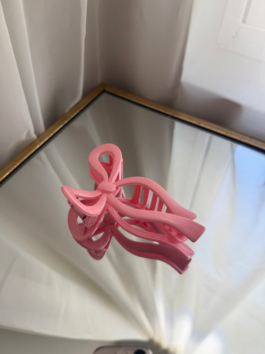 Solid Pink Hair Clip