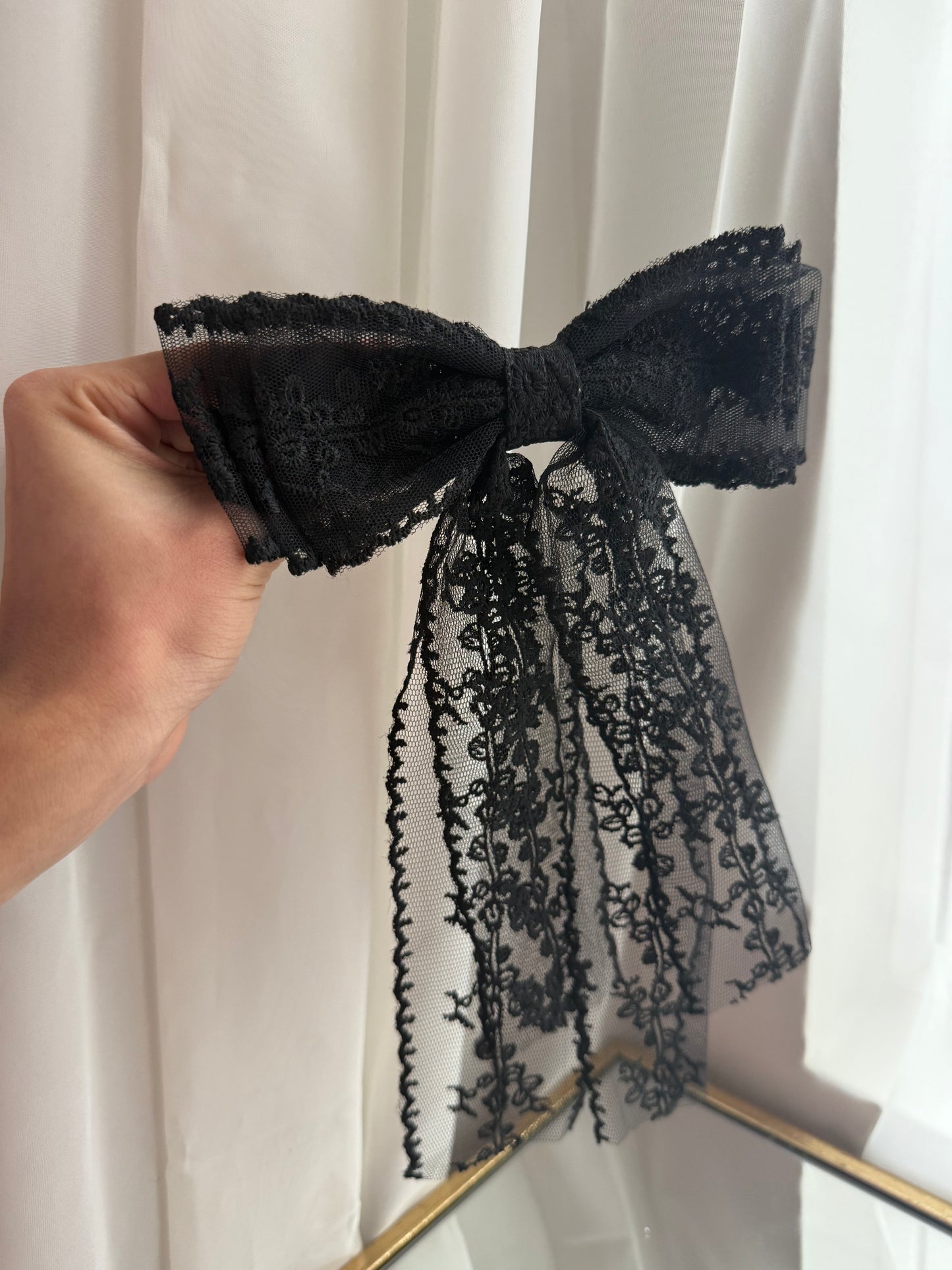 Black Lace Bow