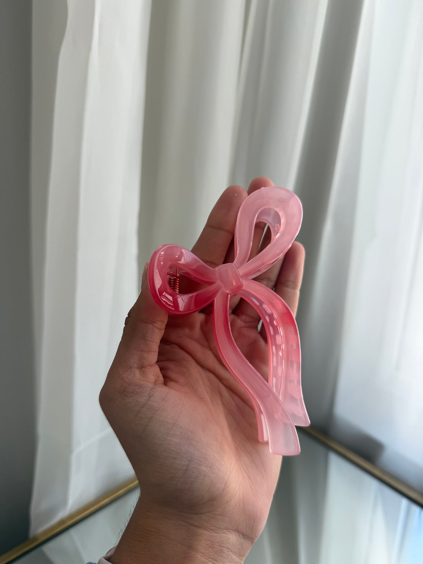 Double the pink hair clips