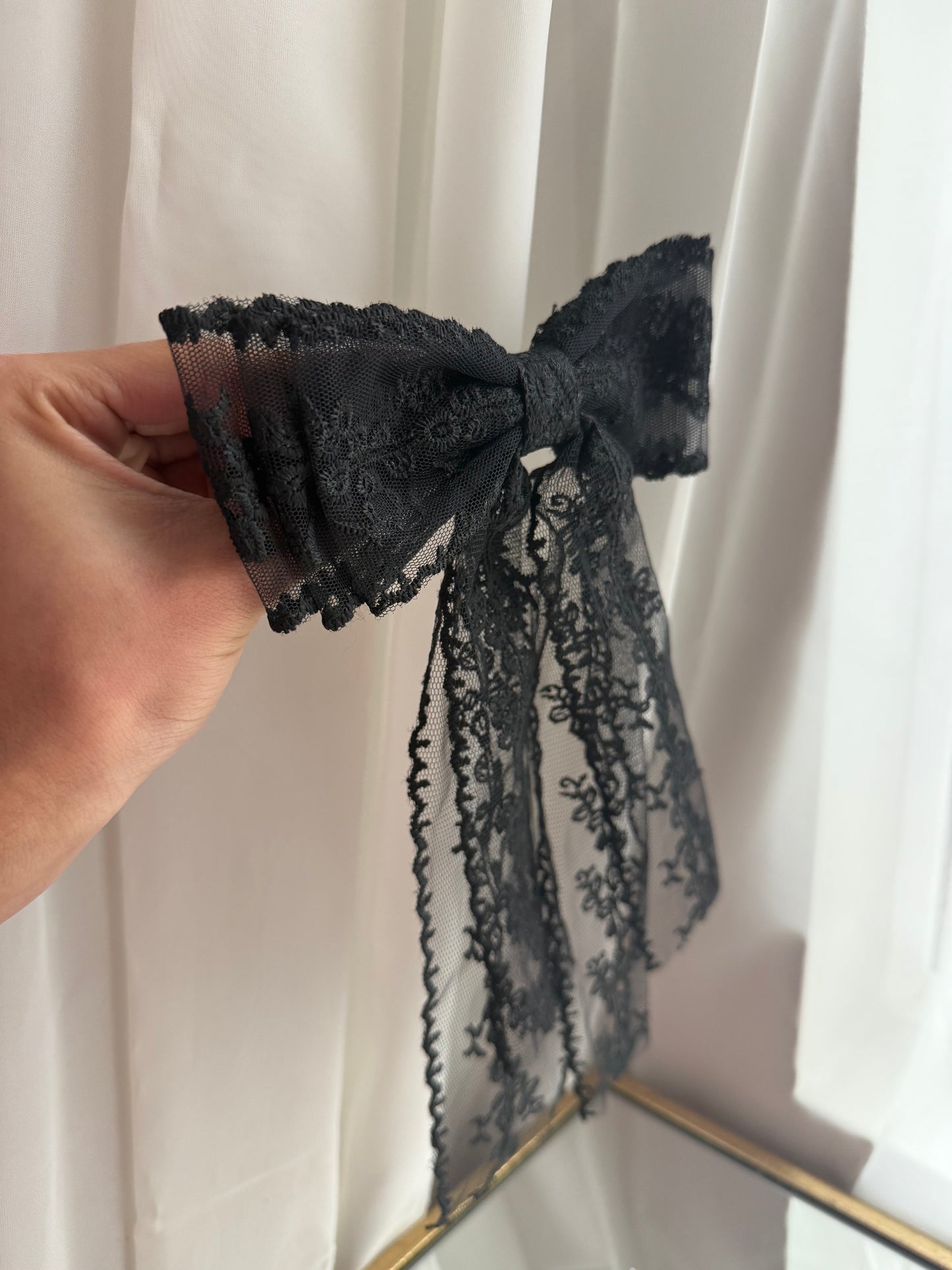 Black Lace Bow