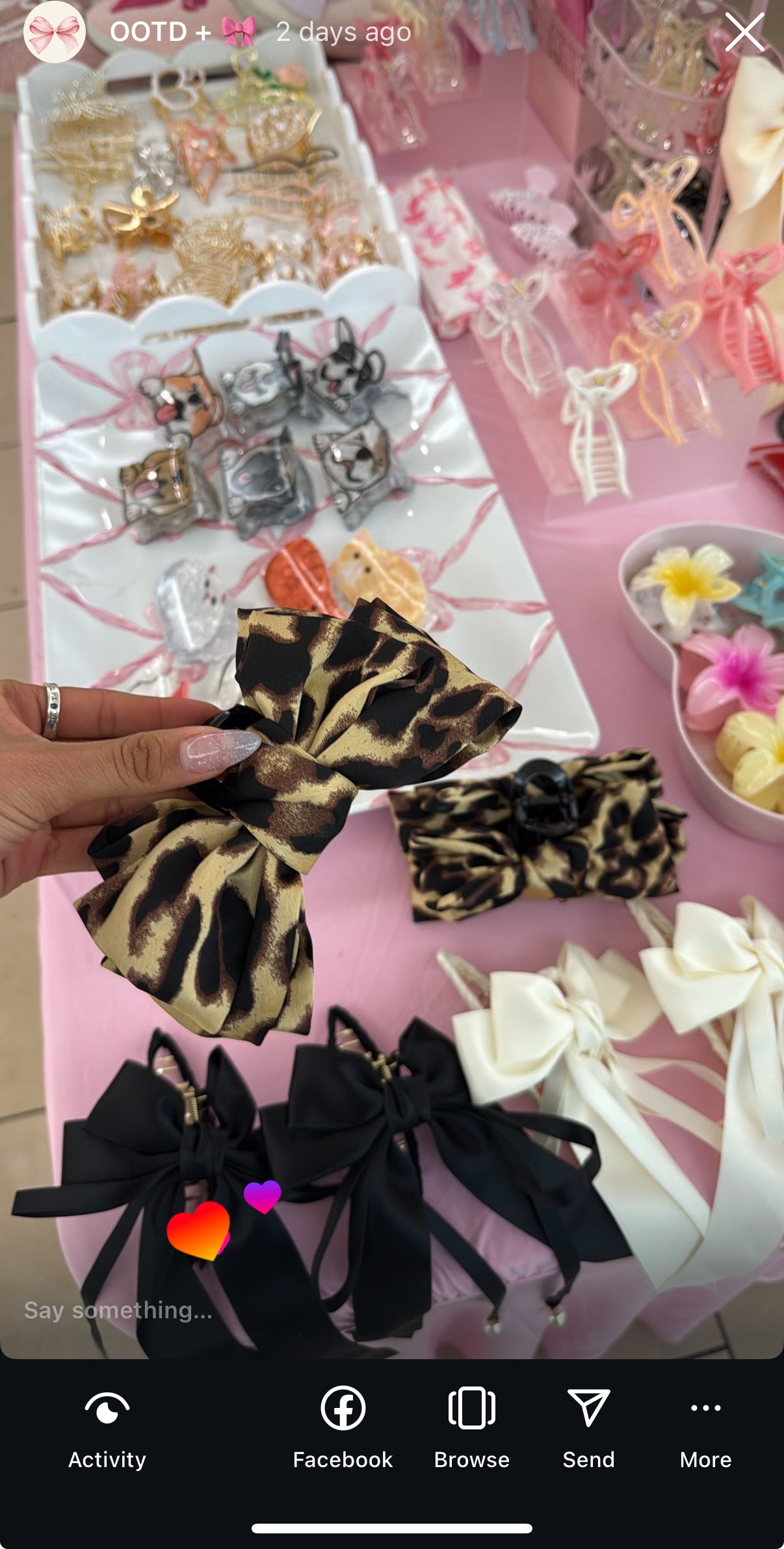 Cheetah Hair Clip