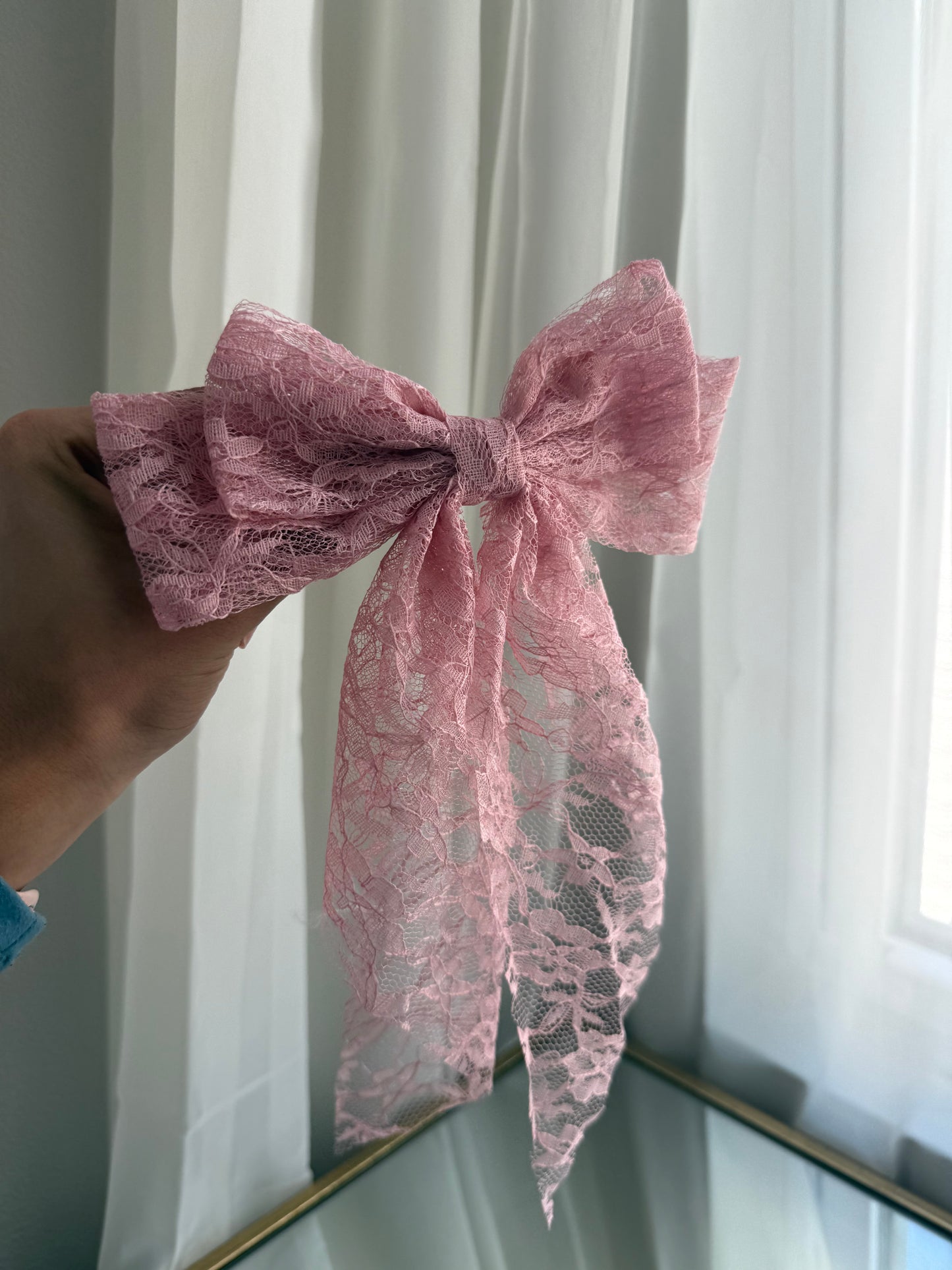 Pink Lace Bow