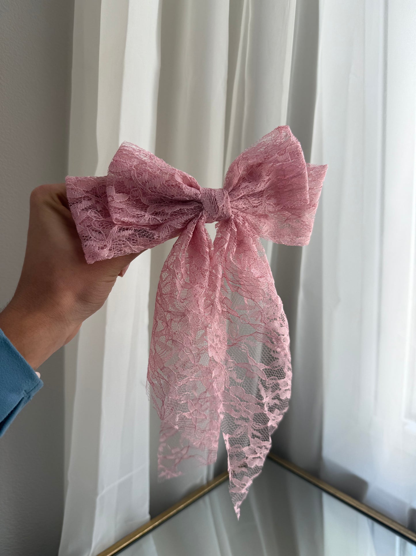 Pink Lace Bow