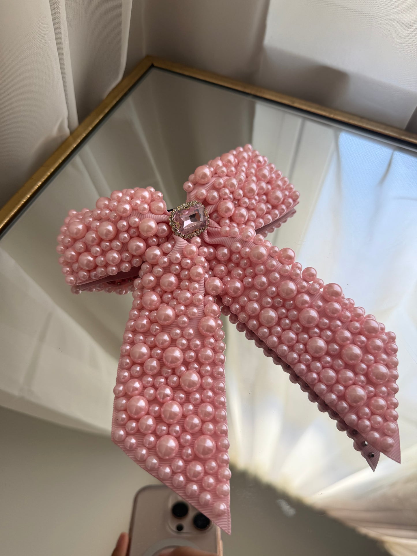 Pink Pearl bow