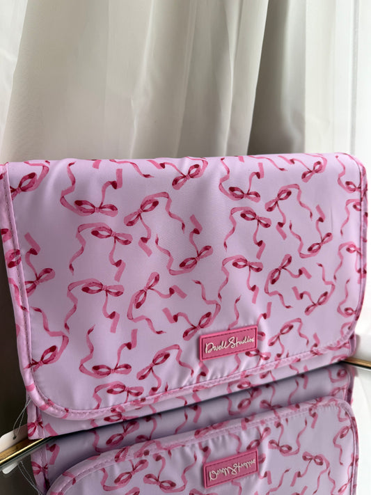 Pink Bow Makeup Bag