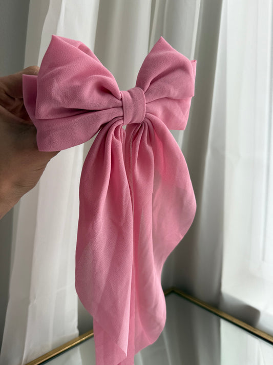 Perfect Shade of Pink Flowy Bow