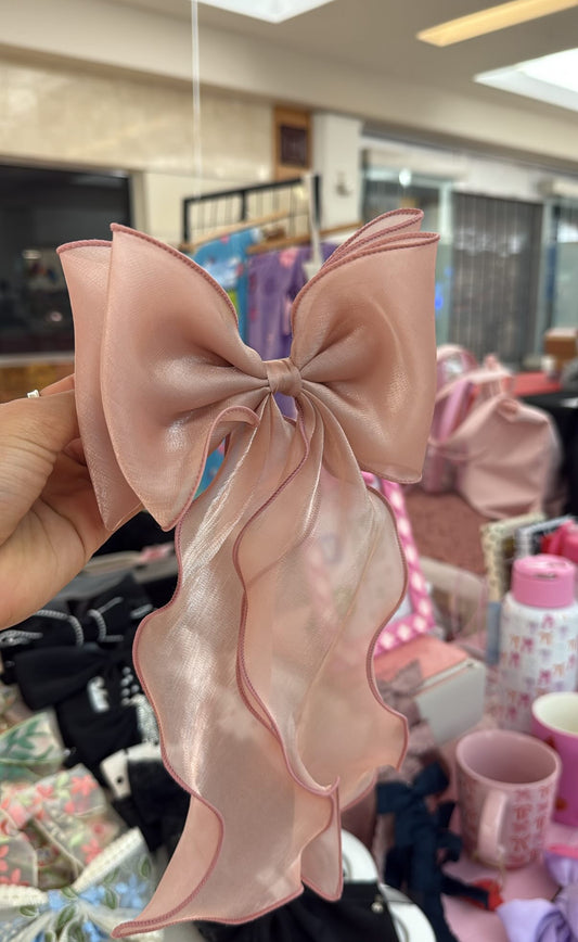 Pink Rosy Bow