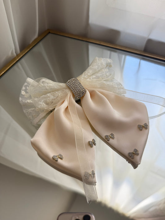 Elegant Beige Bow