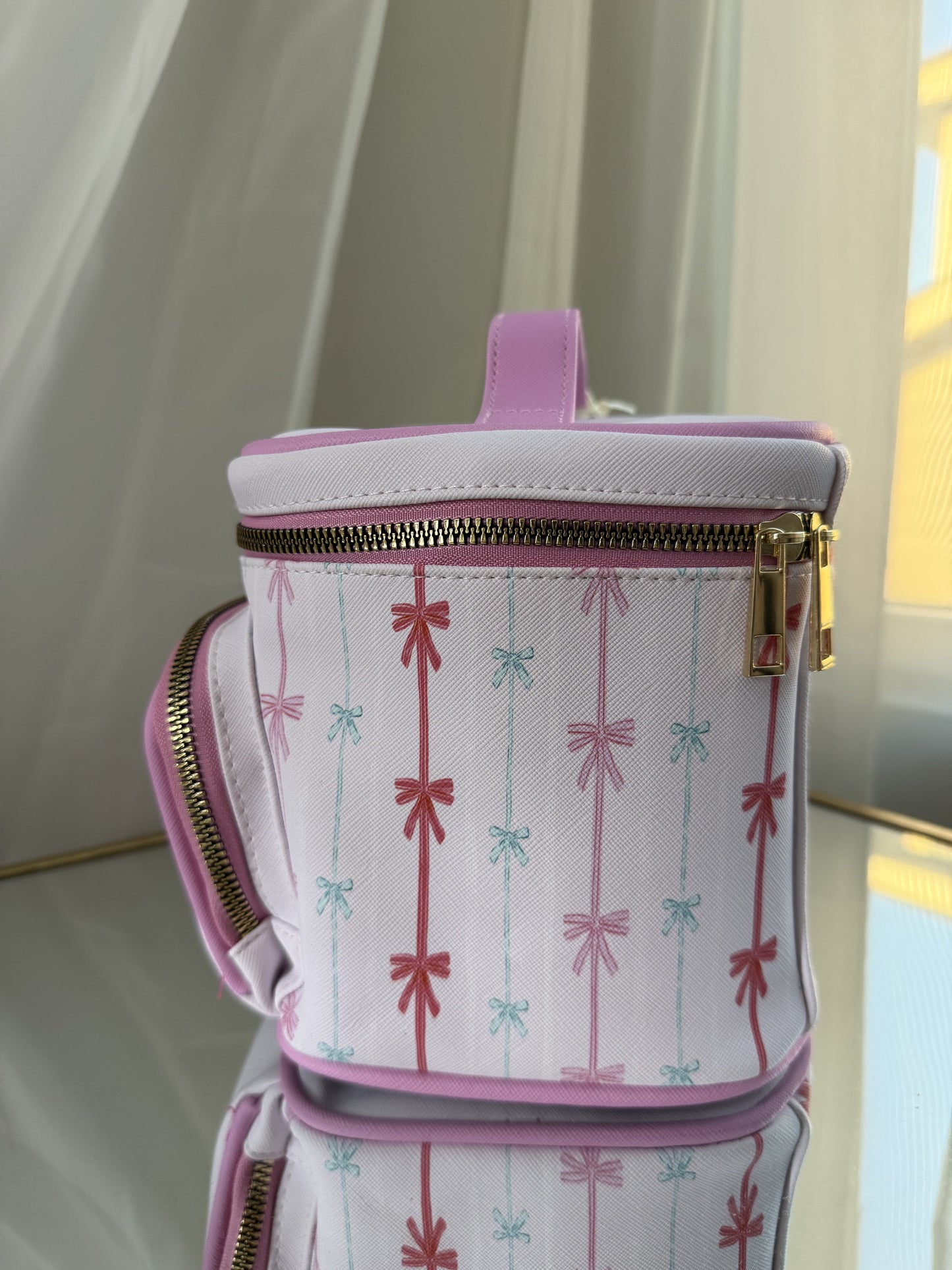 White Bow Cosmetic Bag